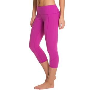 prana yoga leggings women's small hot pink workout pants prism yoga capris crop